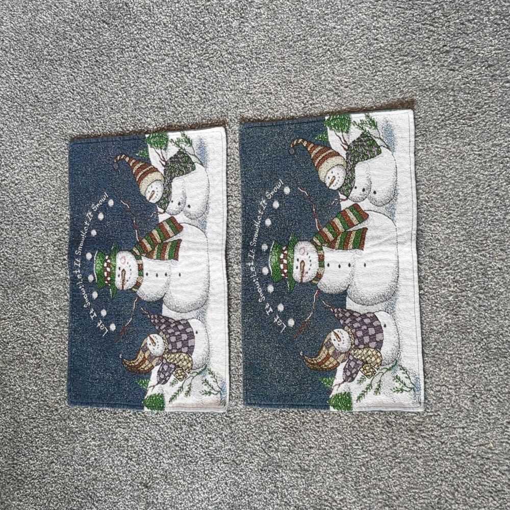 Brand new Let it Snow placemats